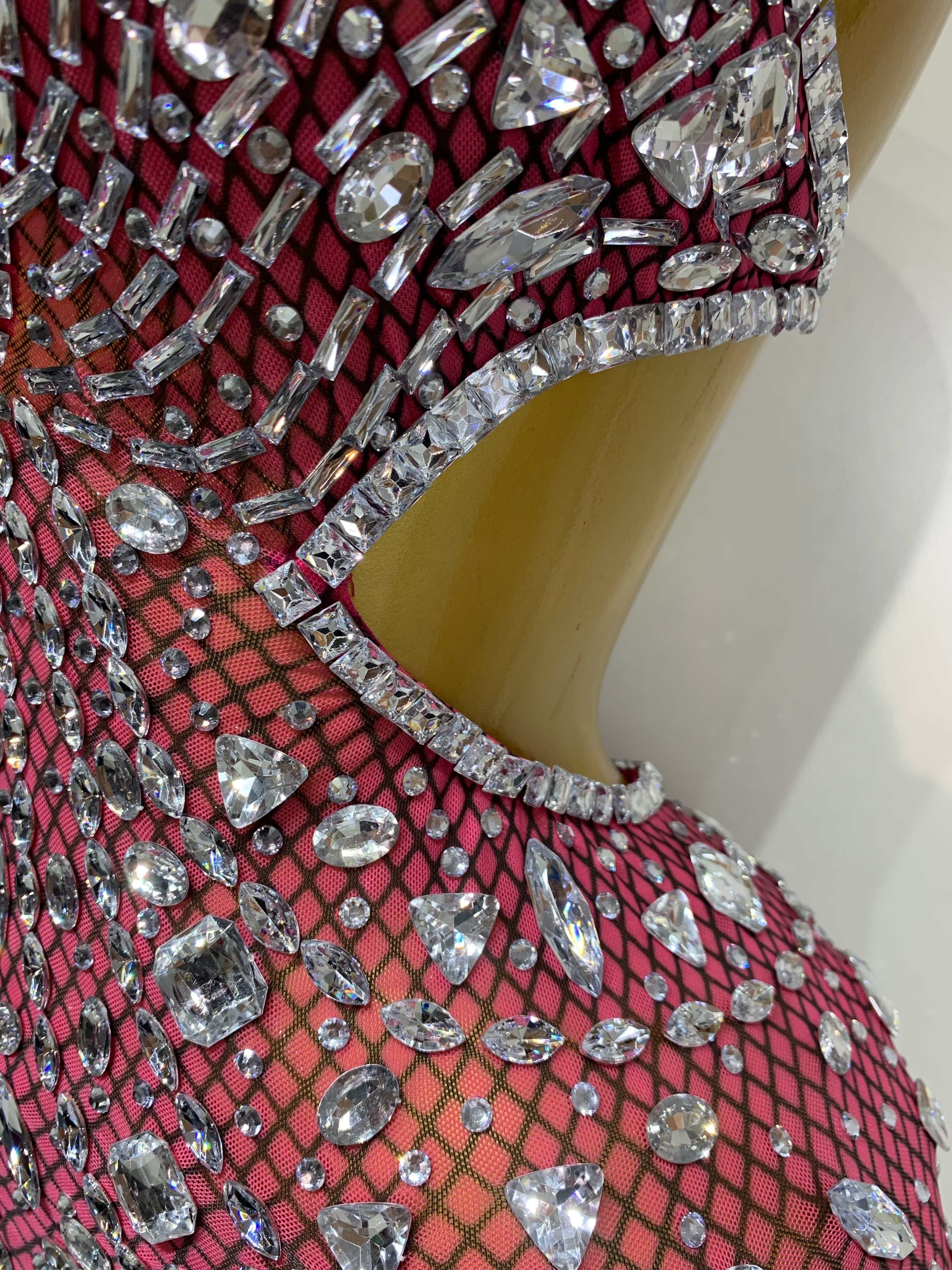 Anaya Mesh Sequins Mini Dress