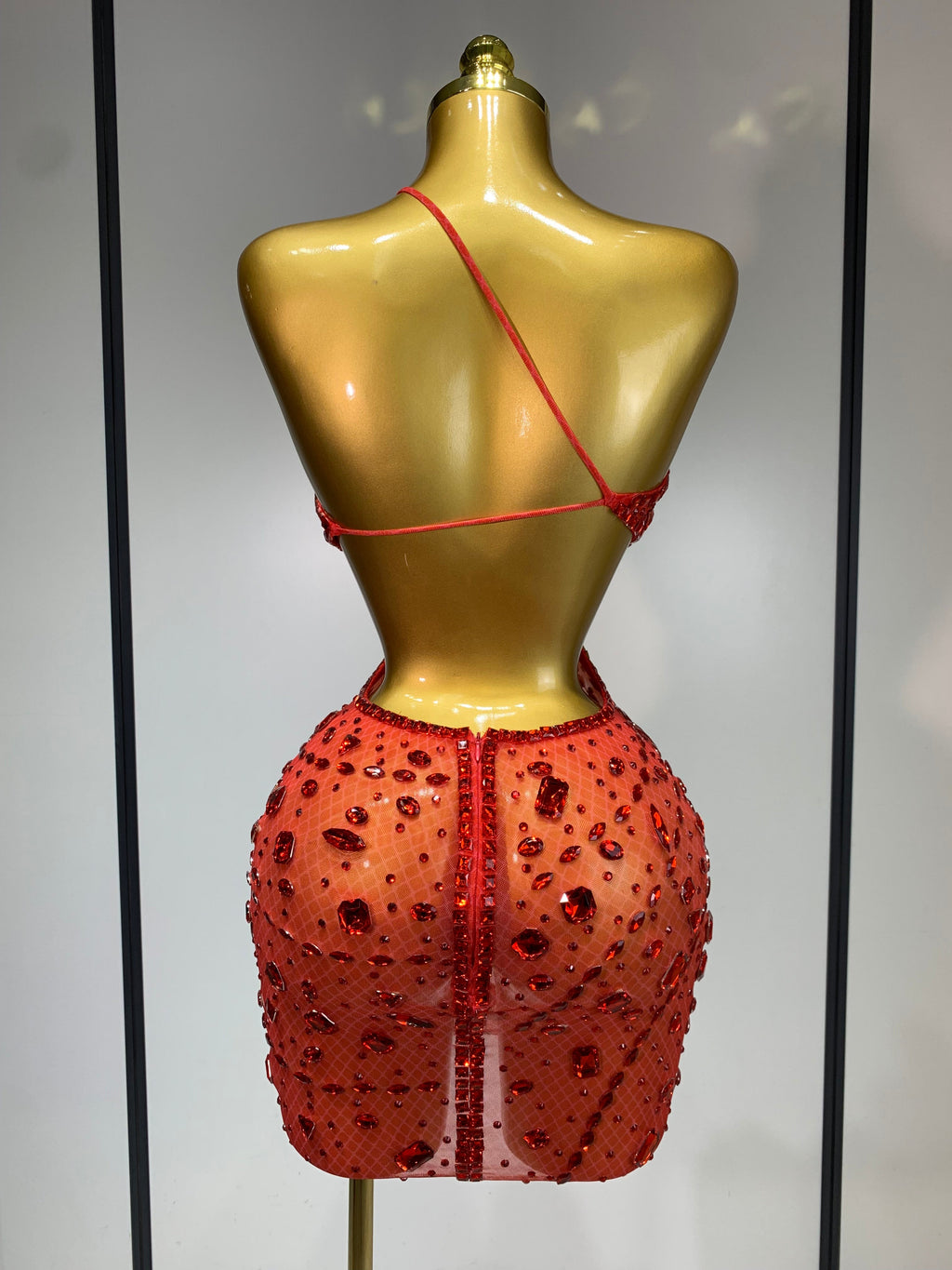 Anaya Mesh Sequins Mini Dress