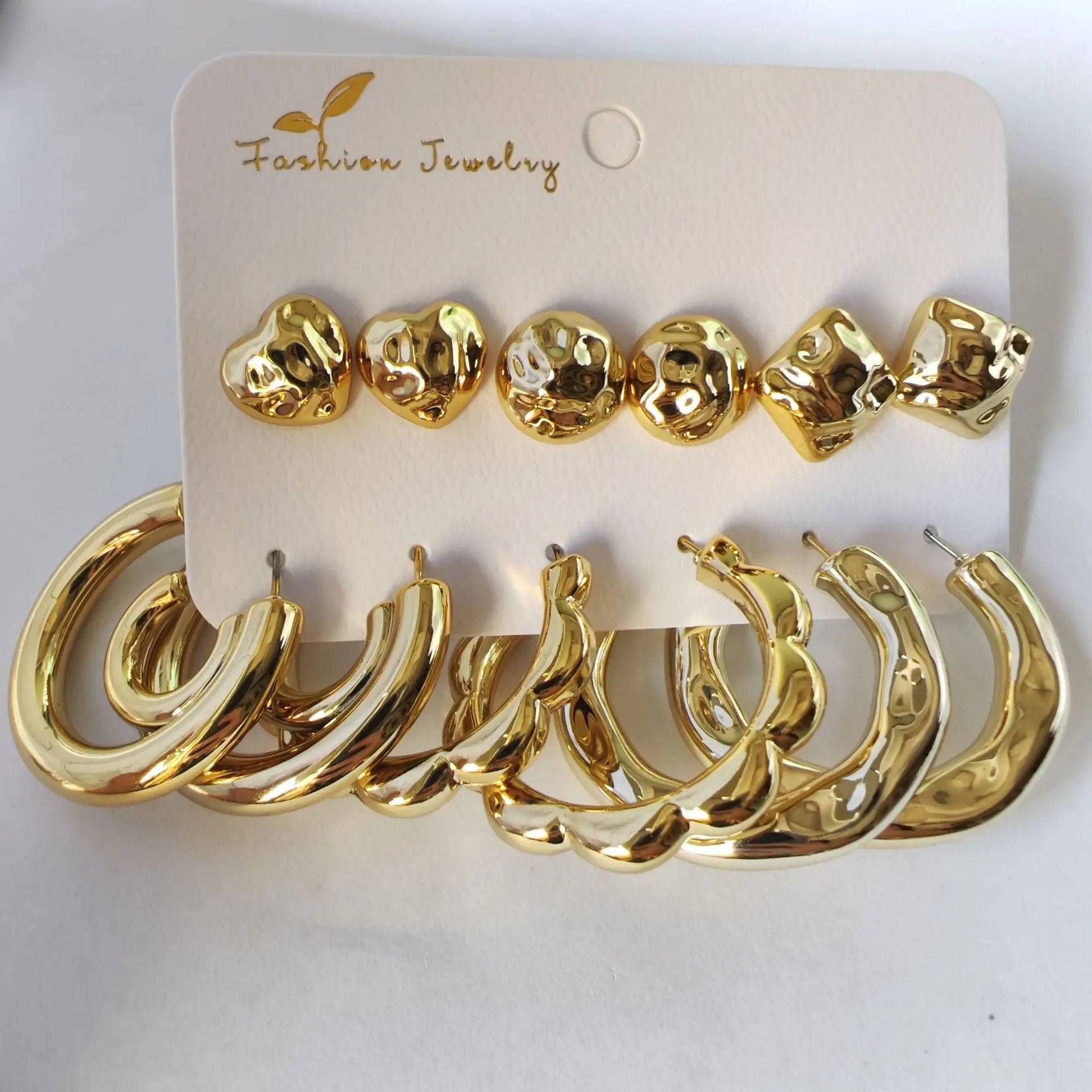 12Pcs Vintage Earrings Set