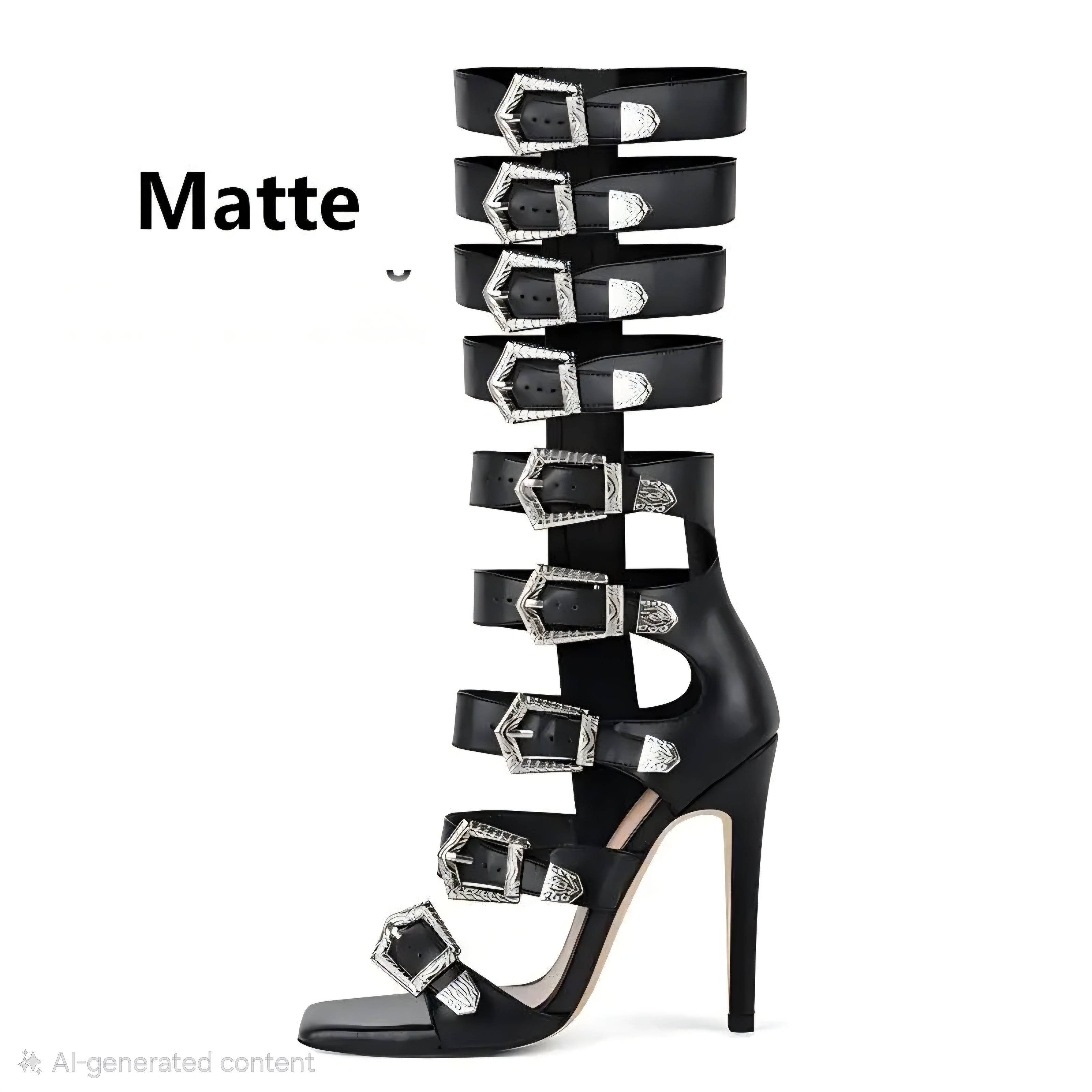 Buckle Stiletto Sandals