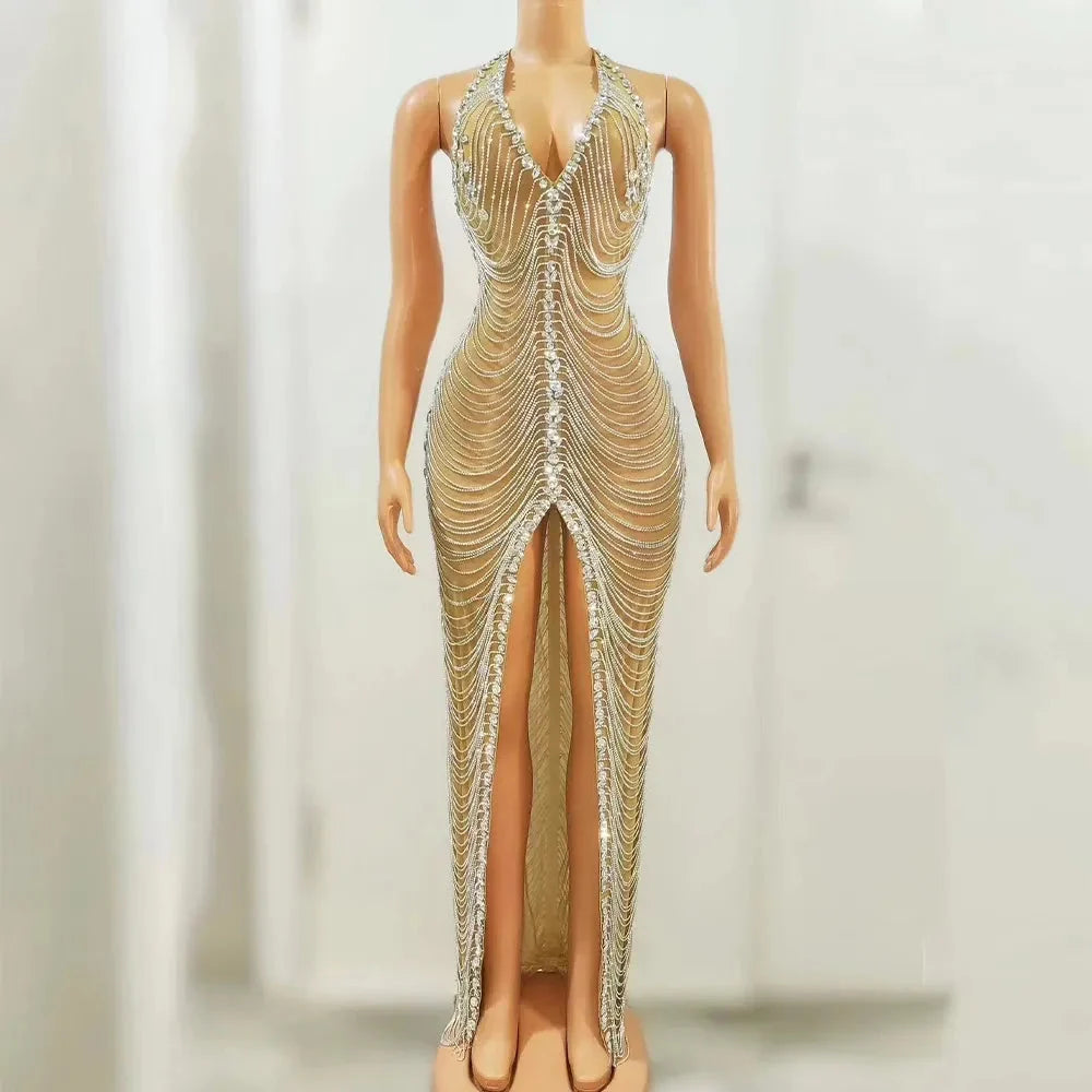 A Celebration Rhinestone Dress
