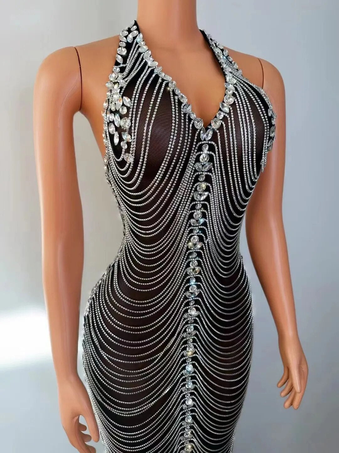 A Celebration Rhinestone Dress