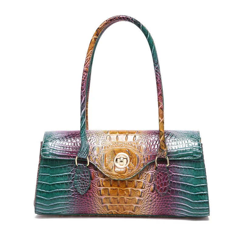 Crocodile Vintage Leather Handbag