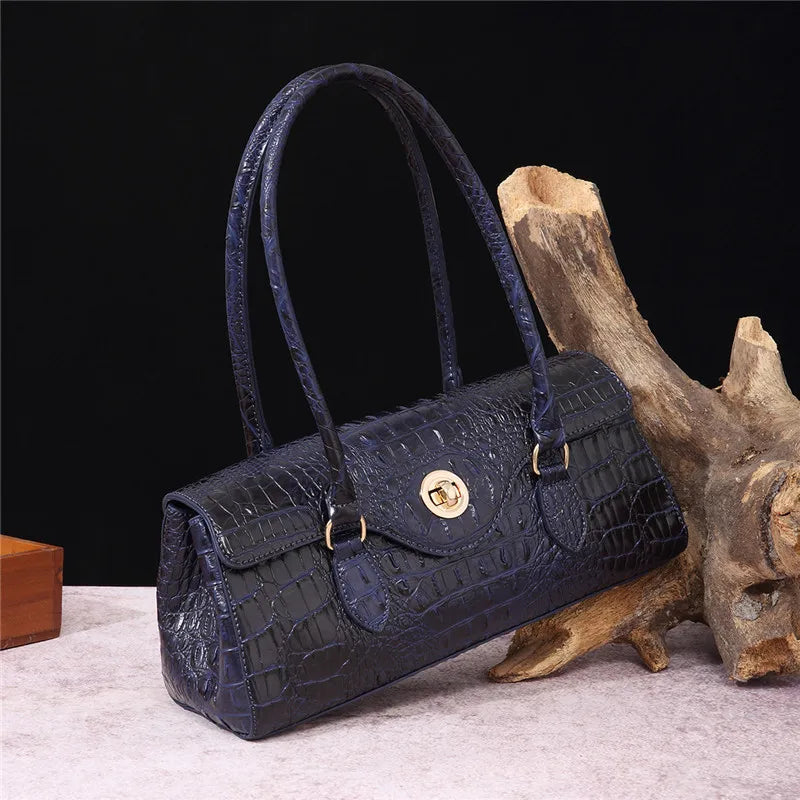 Crocodile Vintage Leather Handbag