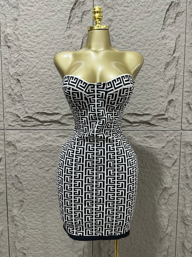 Luxene Bandage Mini Dress