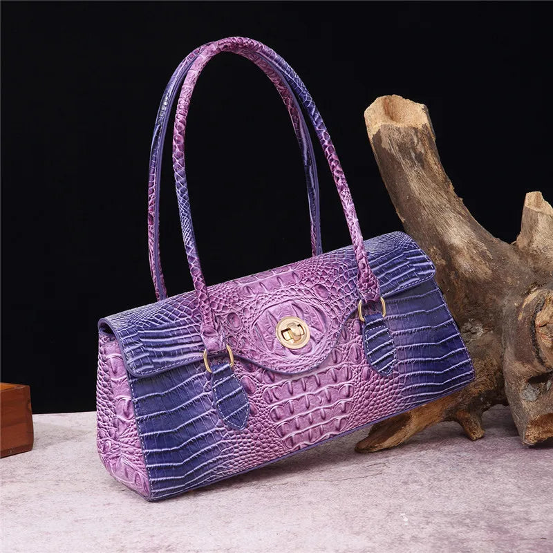 Crocodile Vintage Leather Handbag