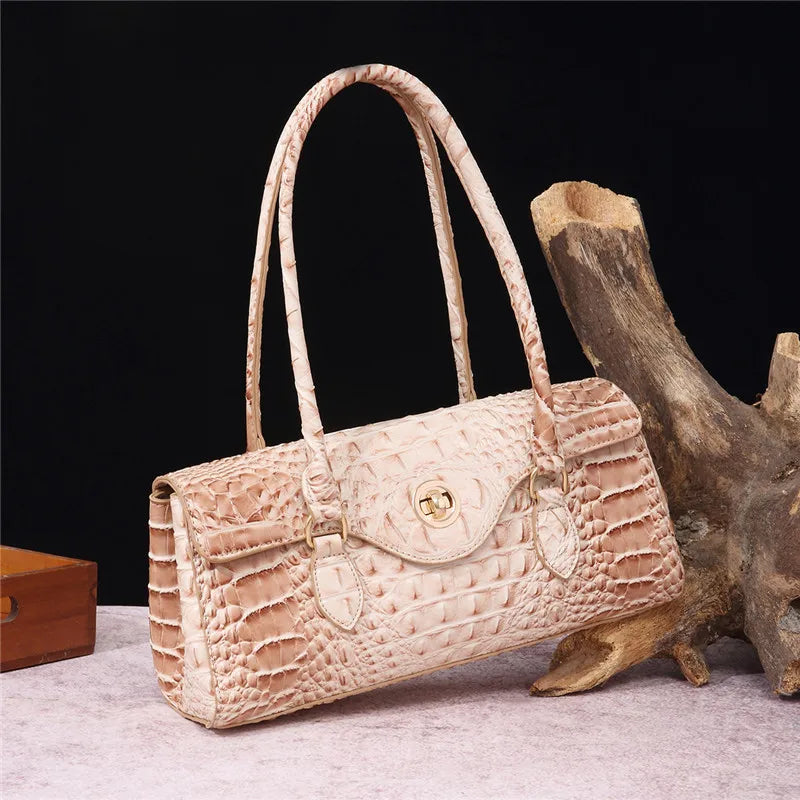 Crocodile Vintage Leather Handbag