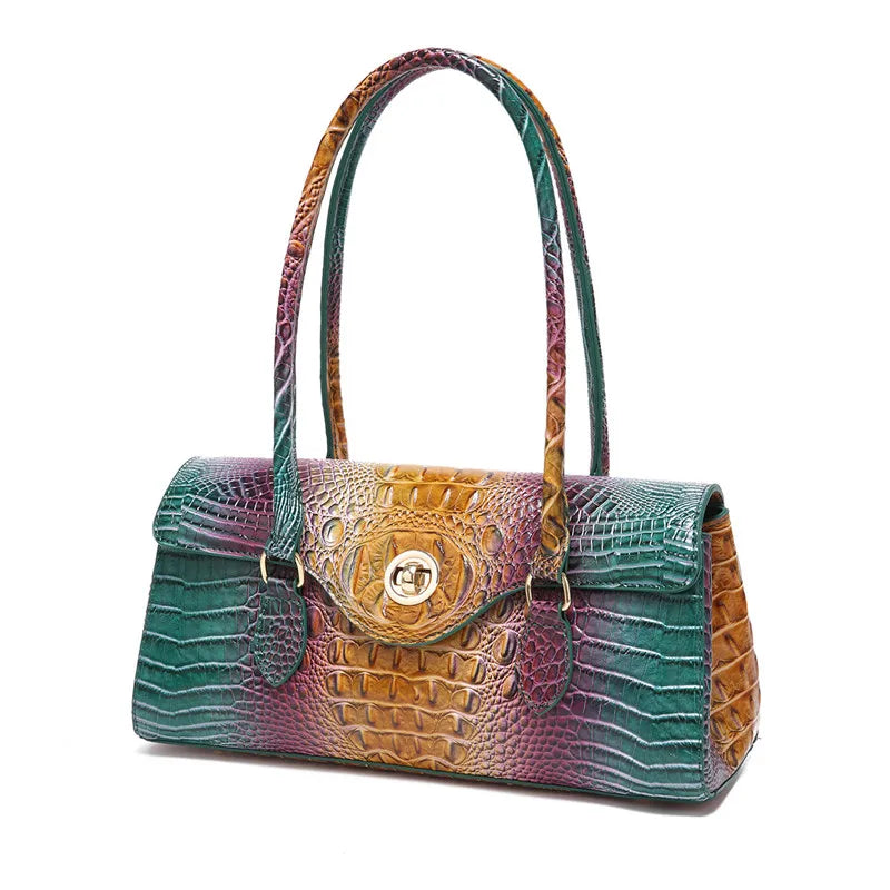Crocodile Vintage Leather Handbag