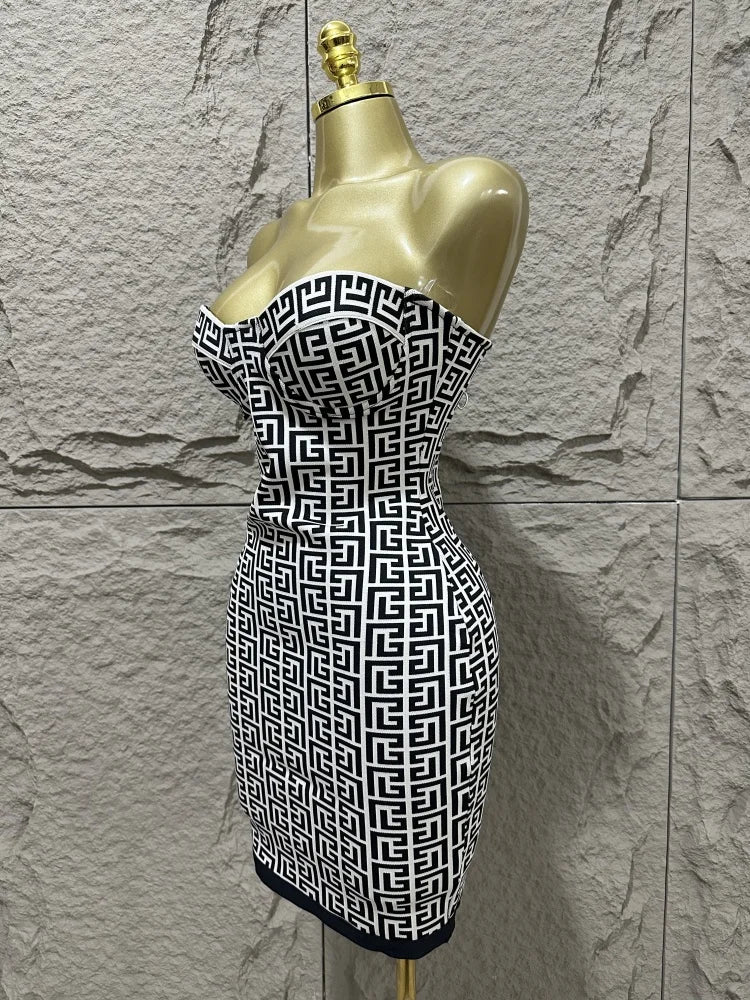 Luxene Bandage Mini Dress