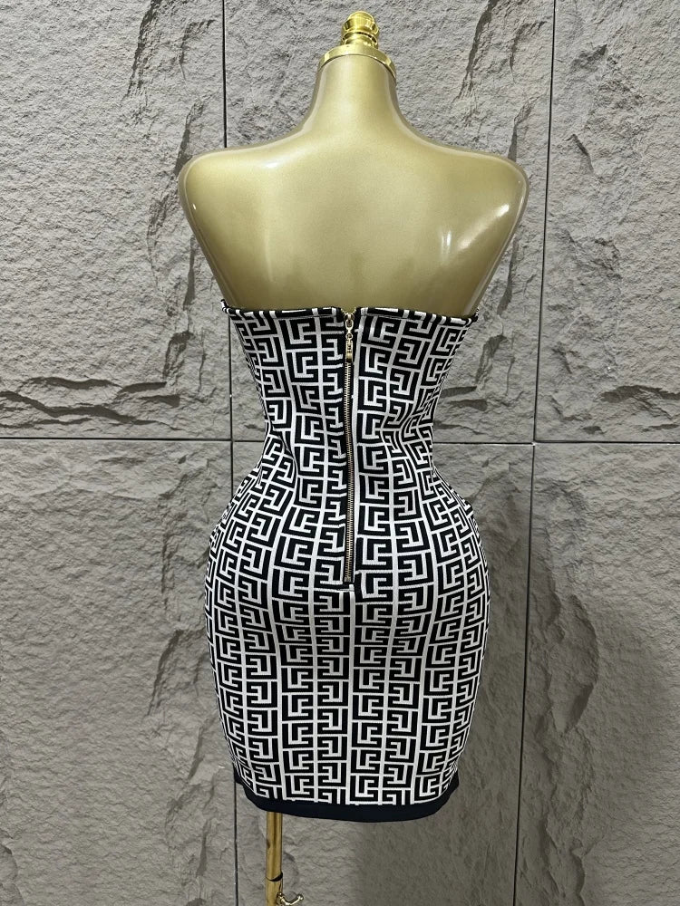 Luxene Bandage Mini Dress