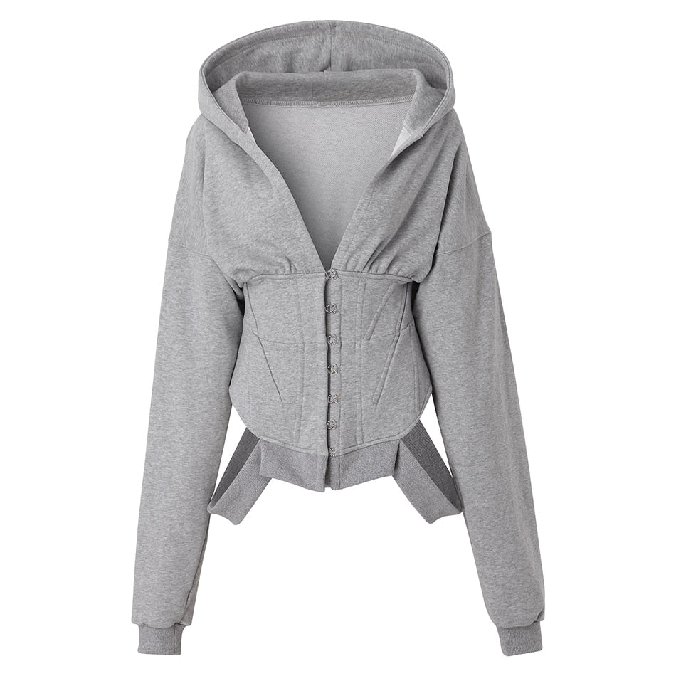 Aaliyah Corset Hoodie Jacket