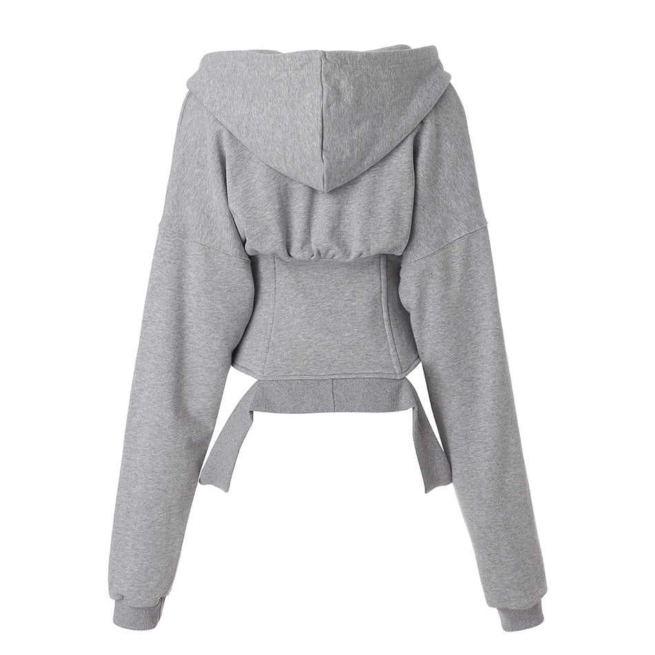 Aaliyah Corset Hoodie Jacket