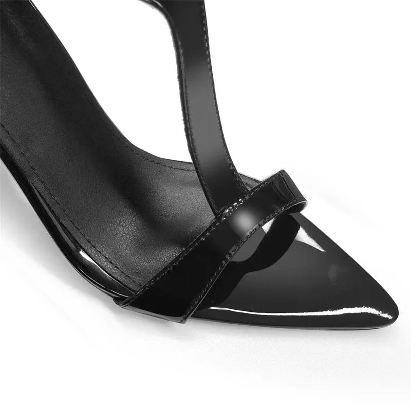 Gladiator Buckle Pointy Toe Sandals