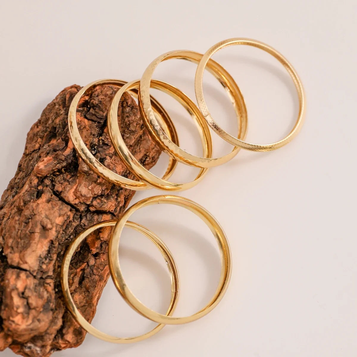 7 Pcs Chunky Cuff Bangles Bracelets Set