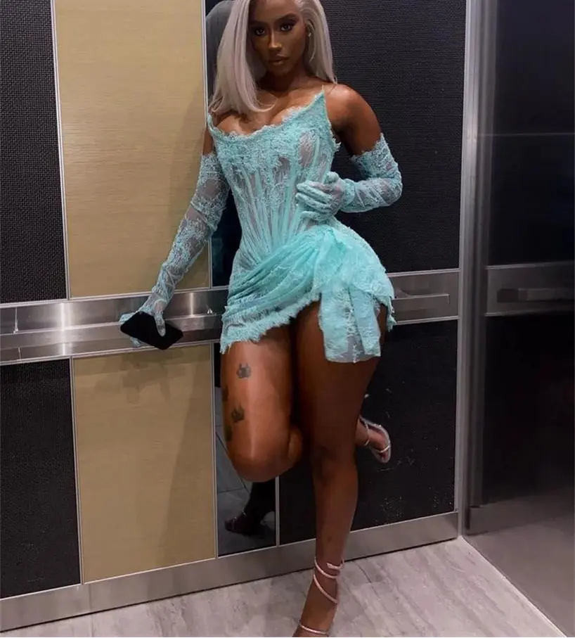 Allure Lace Corset Mini Dress