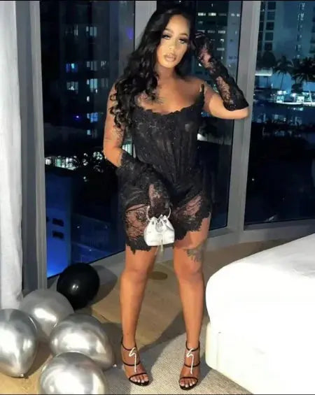 Allure Lace Corset Mini Dress