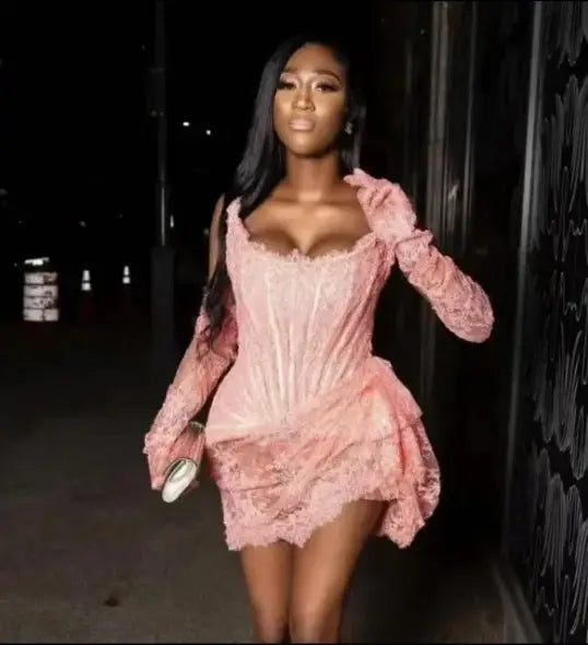 Allure Lace Corset Mini Dress