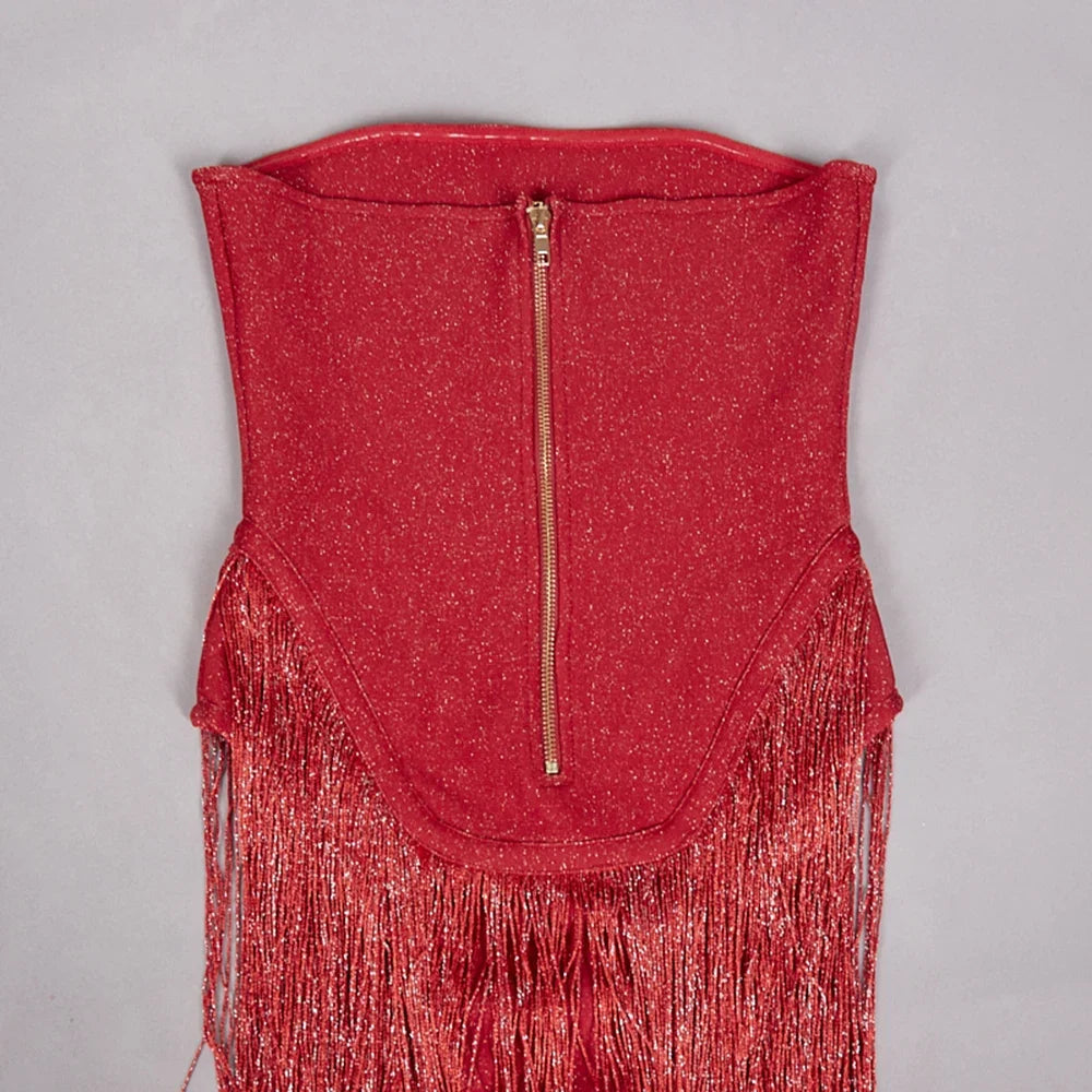 Aspen Tassel Bandage Dress