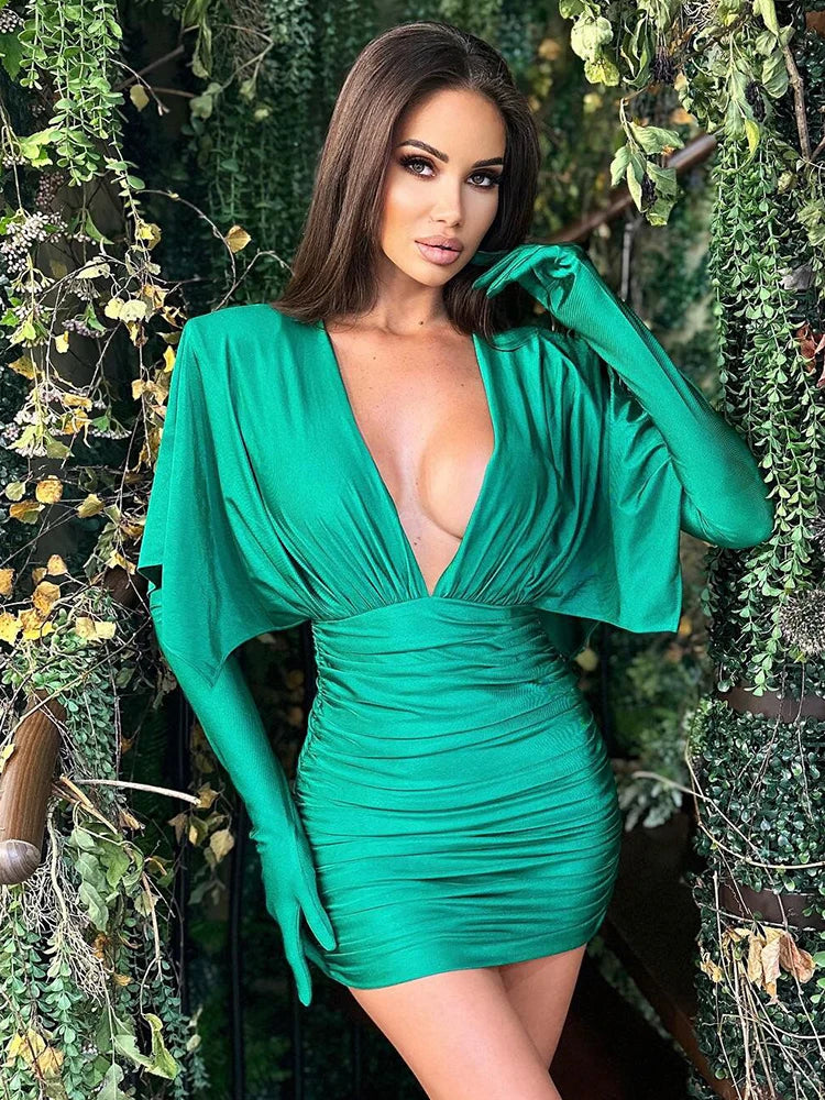 Ava Ruched Mini Dress