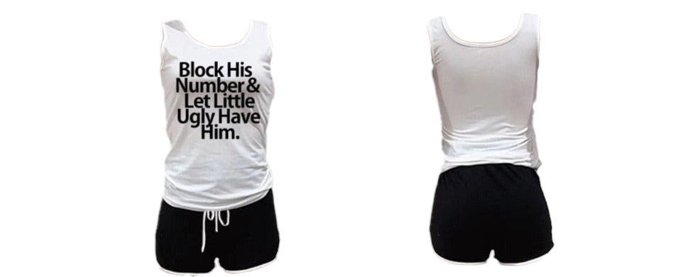 Block His Number Tank Top