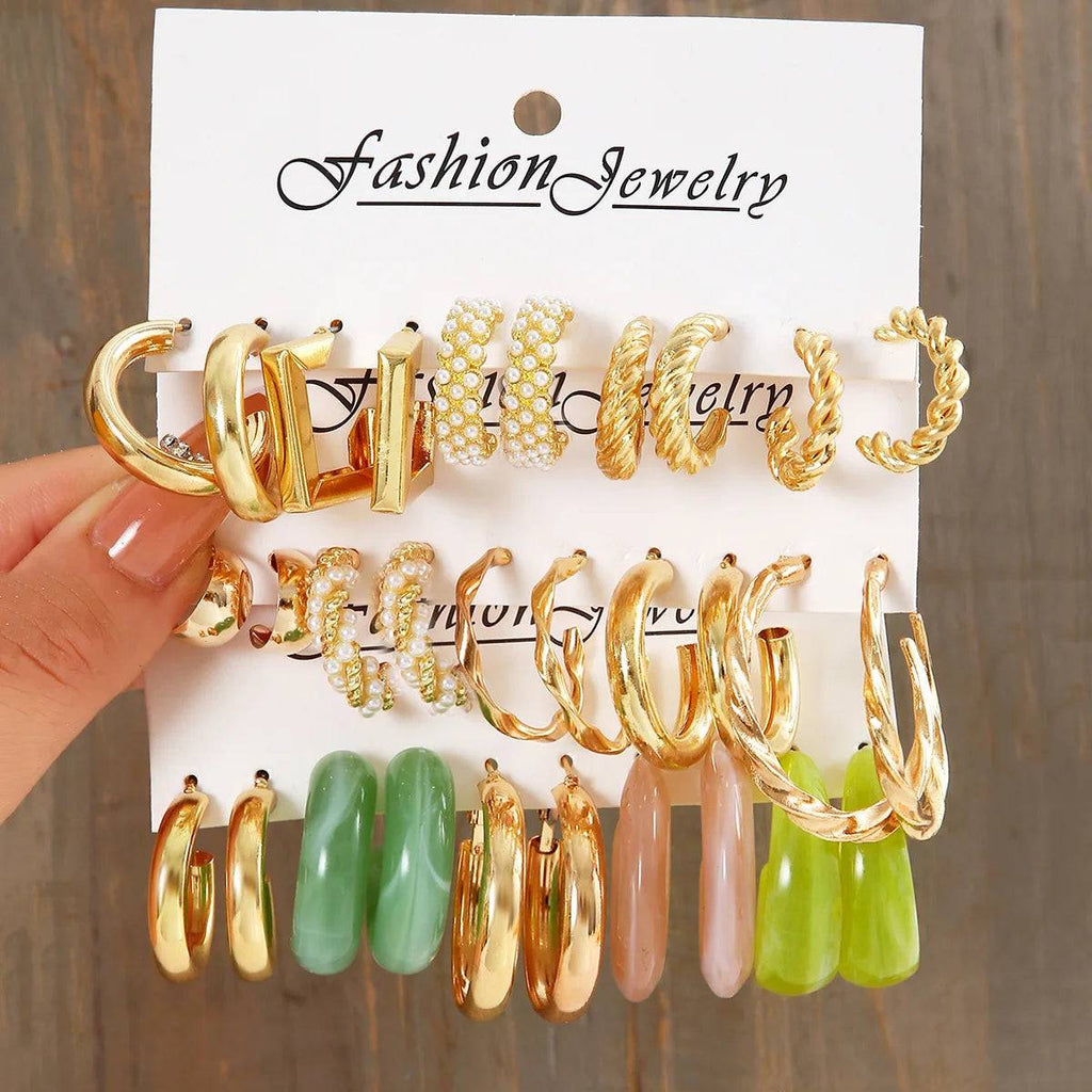 Bohemia Vintage Hoop Earring Set
