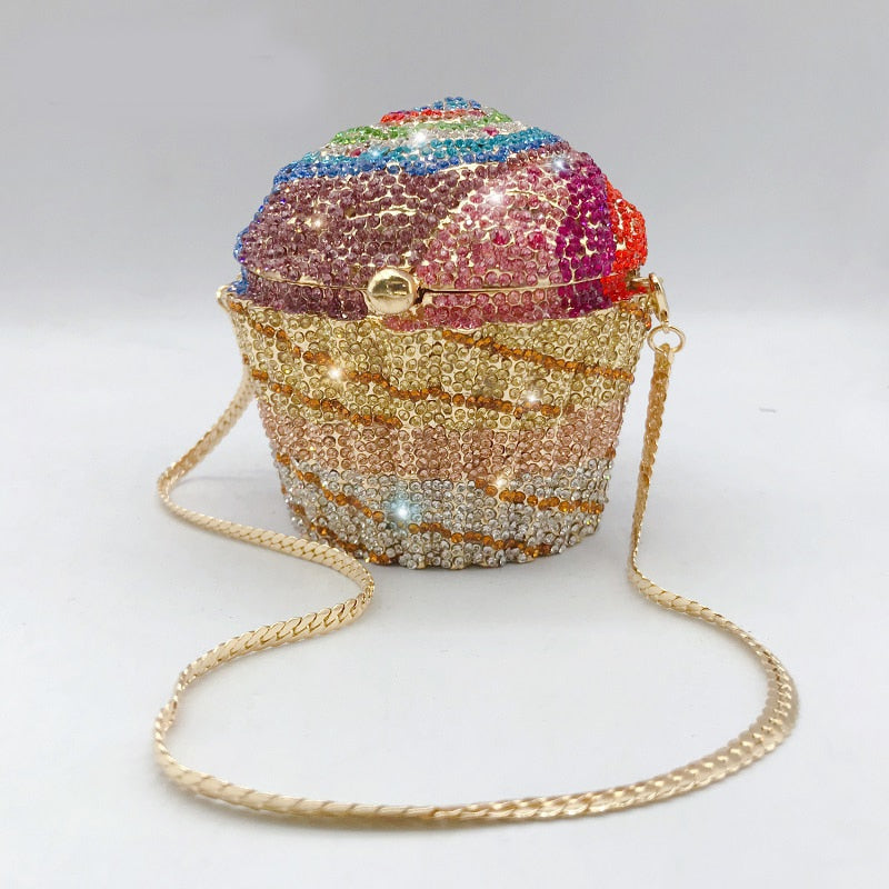 Cakey Diamond Clutch Bag