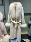 Cashmere Fox Fur Luxury Overcoat