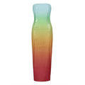 Cocktail Sequins Gradient Dress