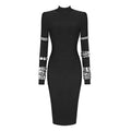 Crystal Luxury Bandage Midi Dress
