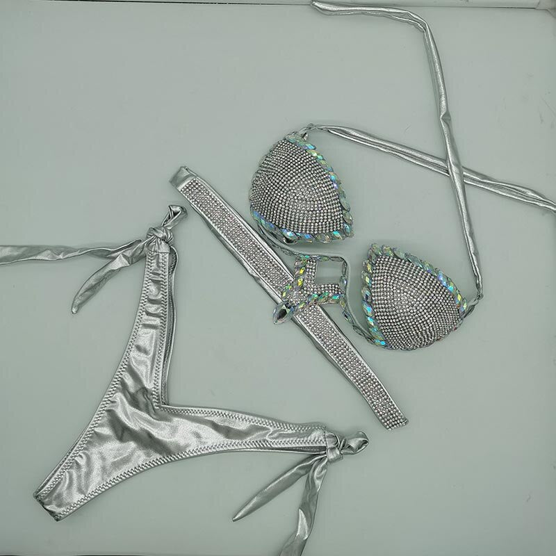 Crystal Stone Bikini Set