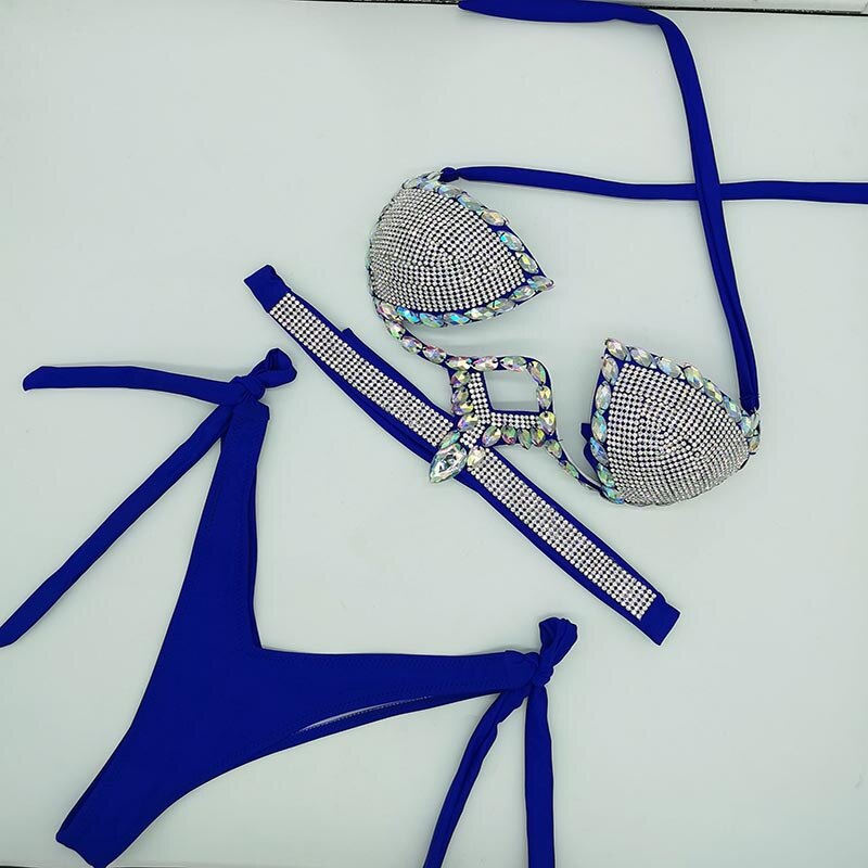 Crystal Stone Bikini Set