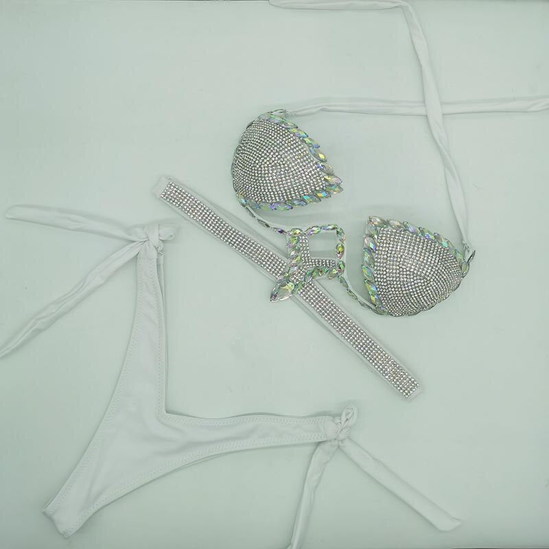 Crystal Stone Bikini Set