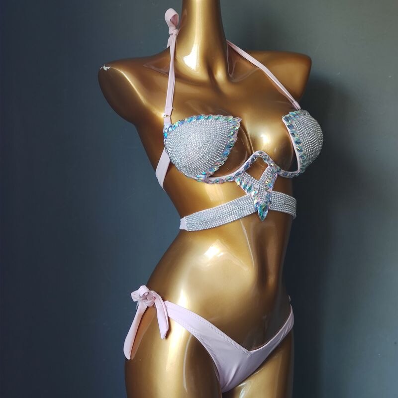 Crystal Stone Bikini Set
