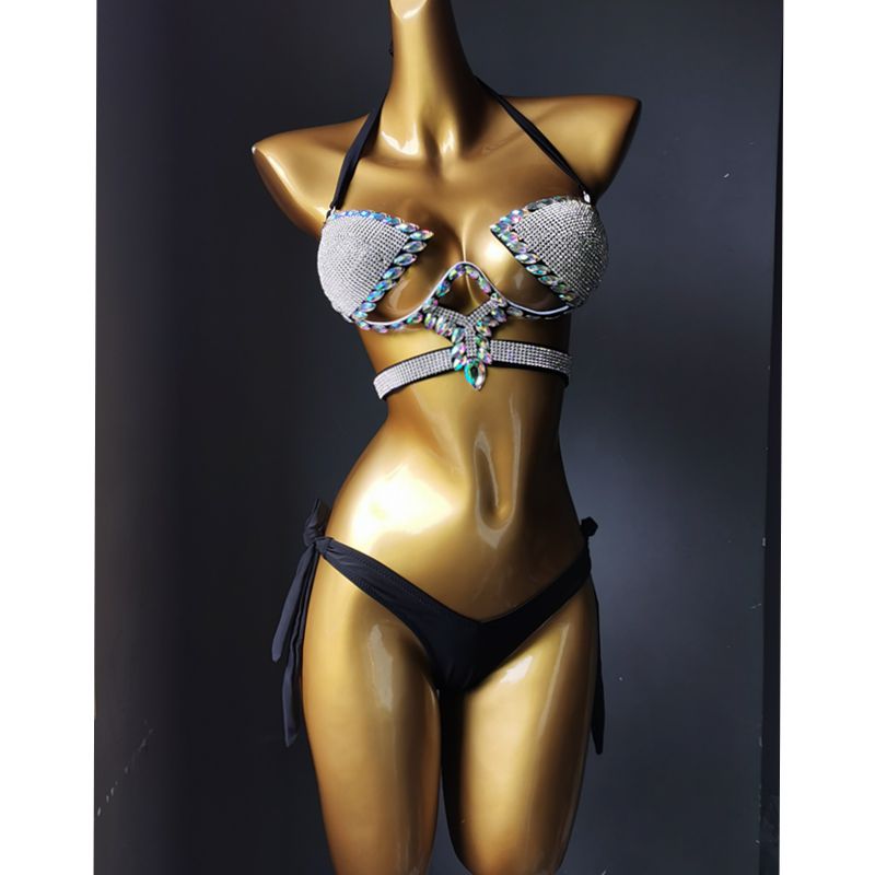 Crystal Stone Bikini Set