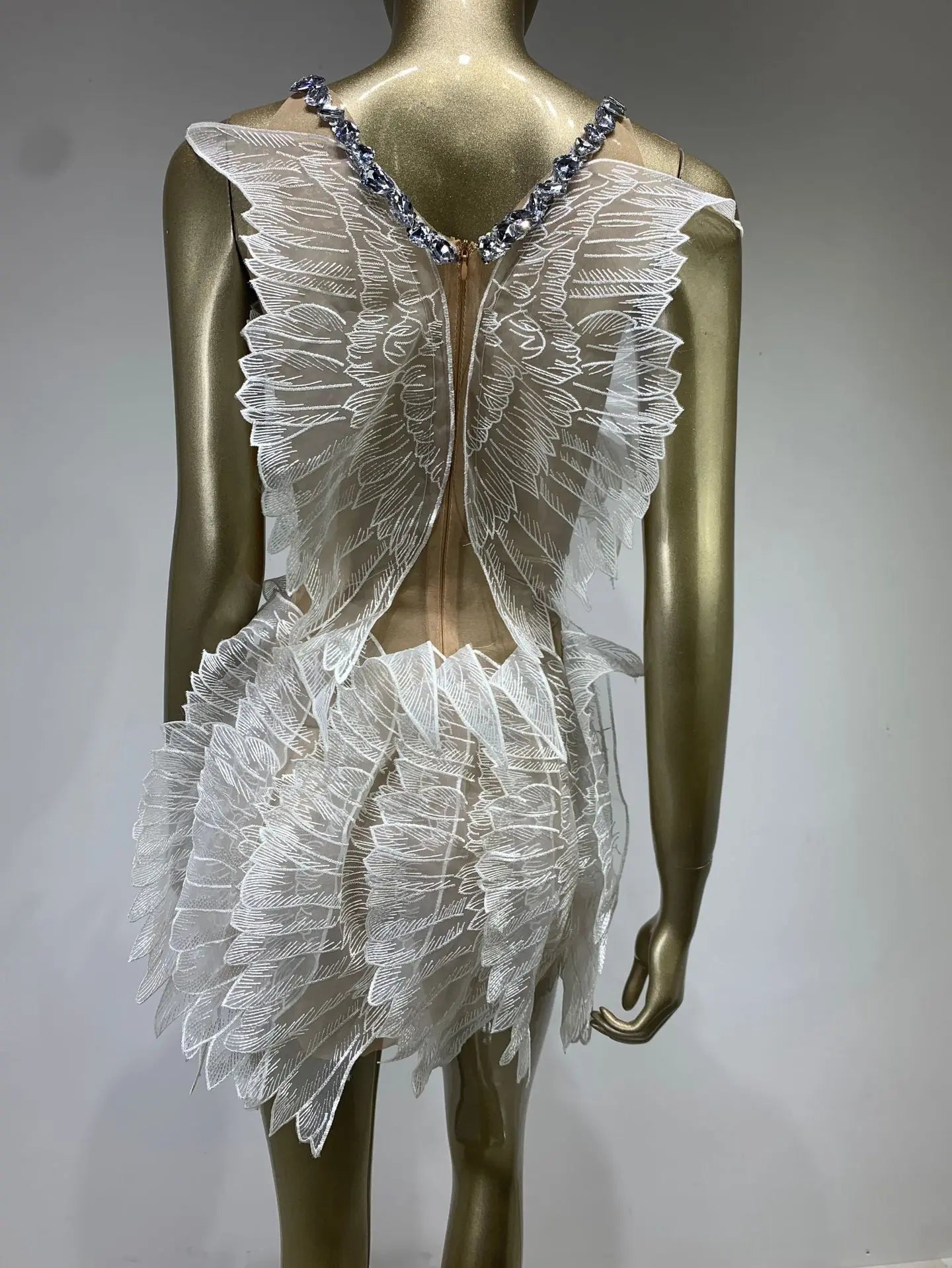 Crystal Swan Mini Dress
