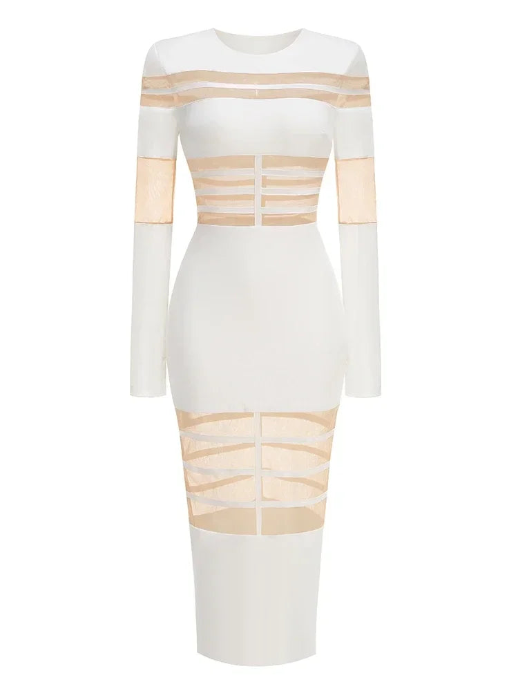 Daisy Mesh Bodycon Dress