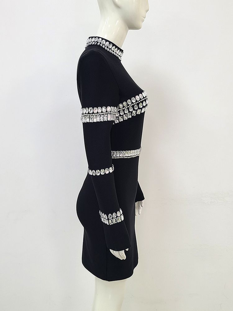 Deira Diamond Bandage Dress