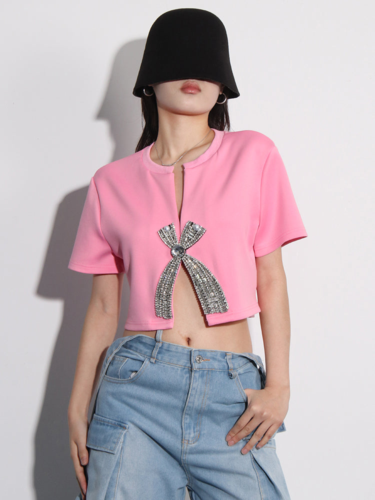 Diamond Bow Crop Top