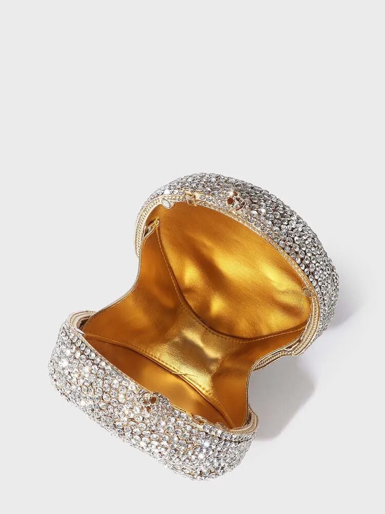 Diamond Skull Clutch Bag