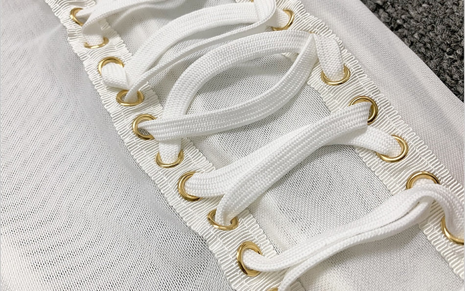 Diva Lace Up Mesh Pants