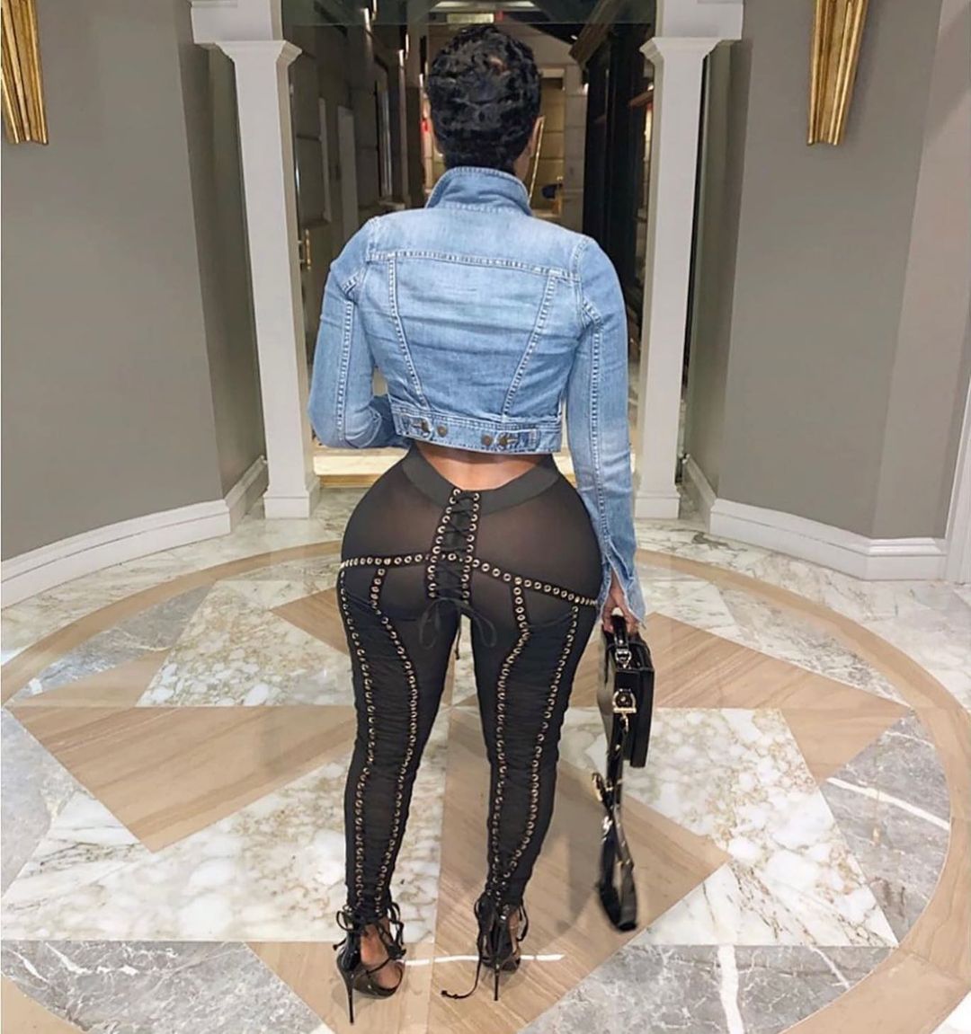 Diva Lace Up Mesh Pants