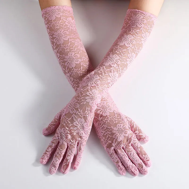 Elegant Lace Mesh Gloves