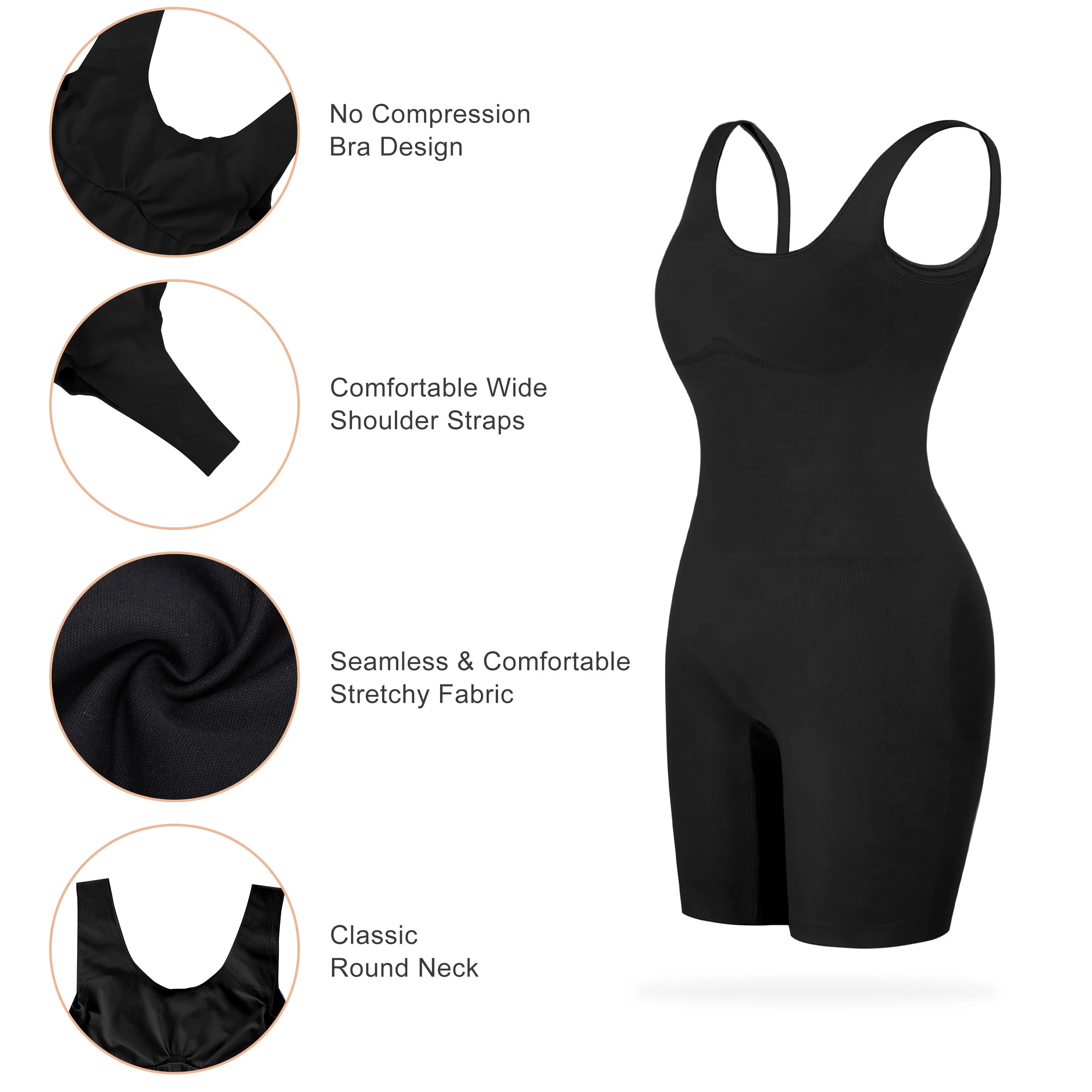 Fajas Seamless Body Shaper
