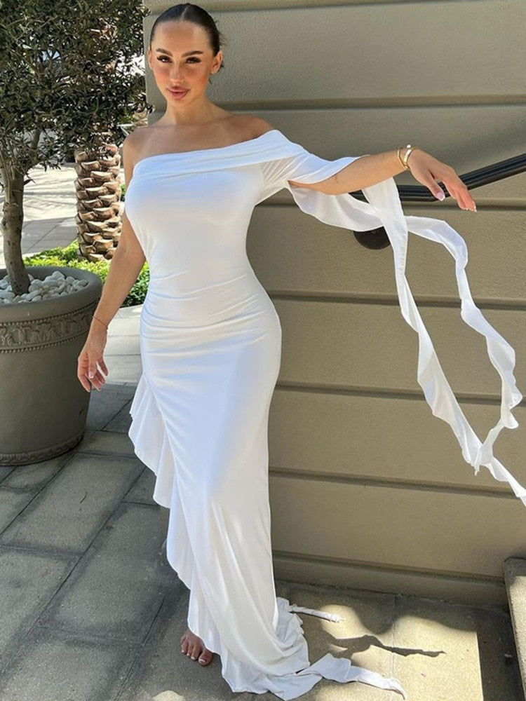 Fatima Ruffle Maxi Dress