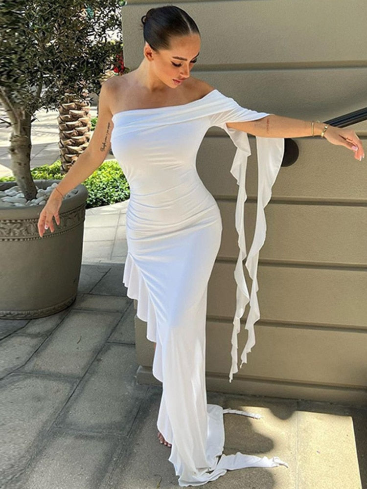 Fatima Ruffle Maxi Dress