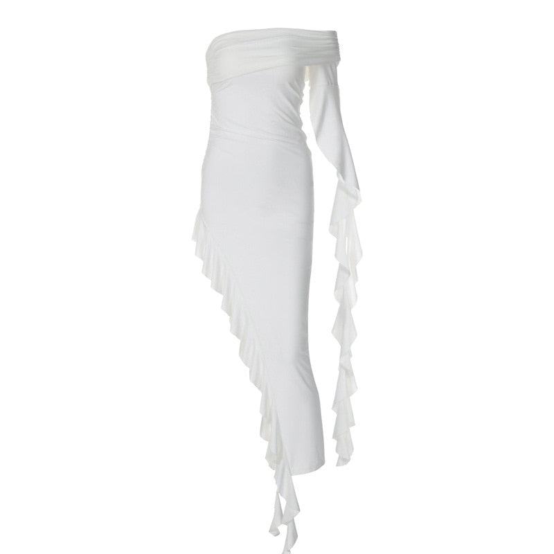 Fatima Ruffle Maxi Dress