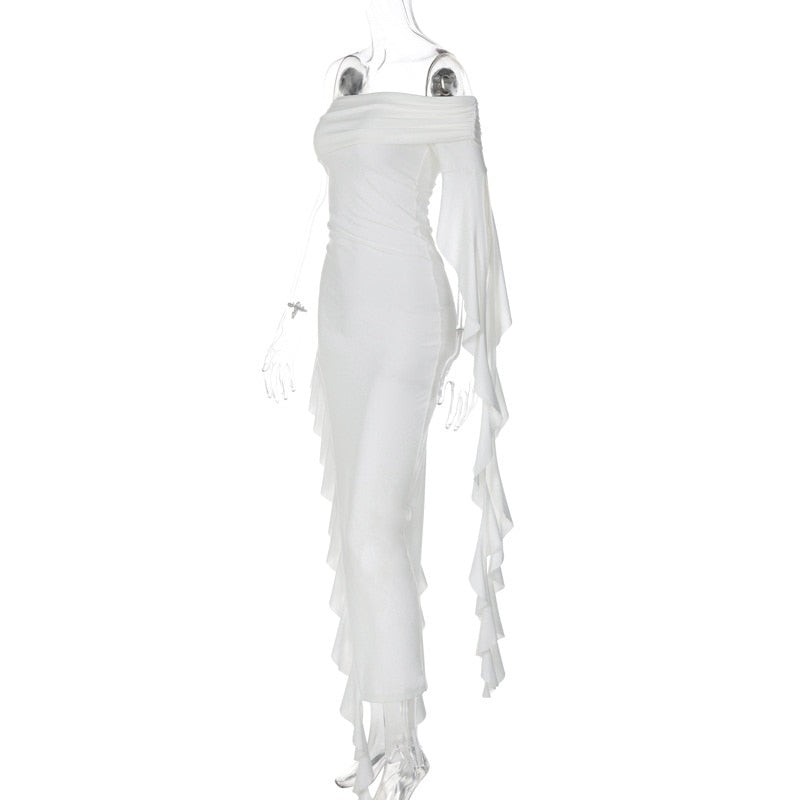 Fatima Ruffle Maxi Dress