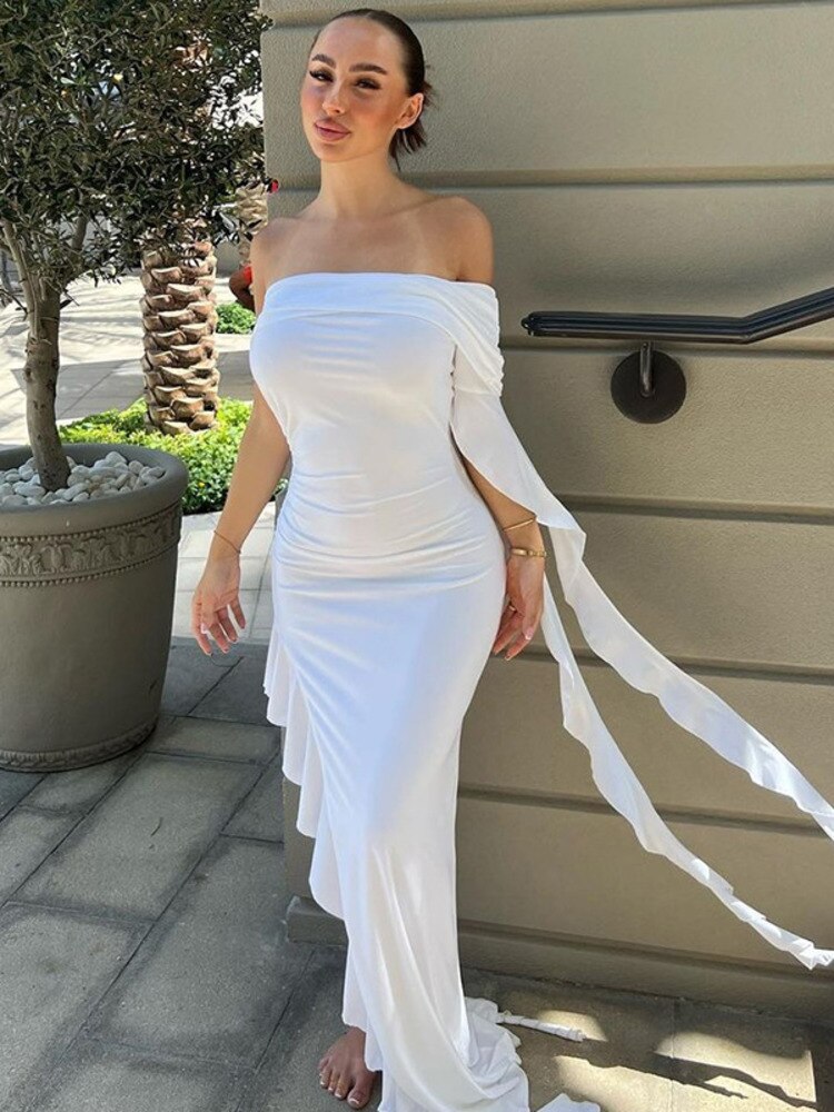 Fatima Ruffle Maxi Dress