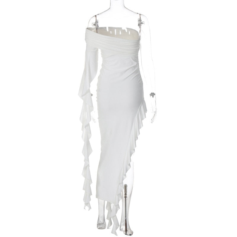 Fatima Ruffle Maxi Dress