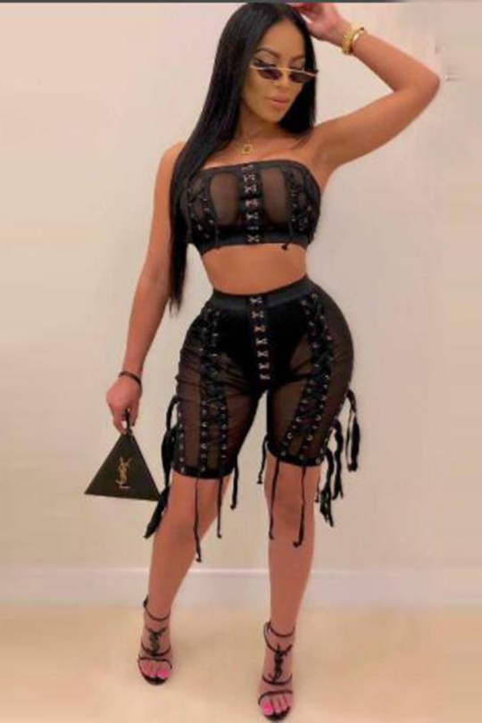 Feeling My Mesh Short Set